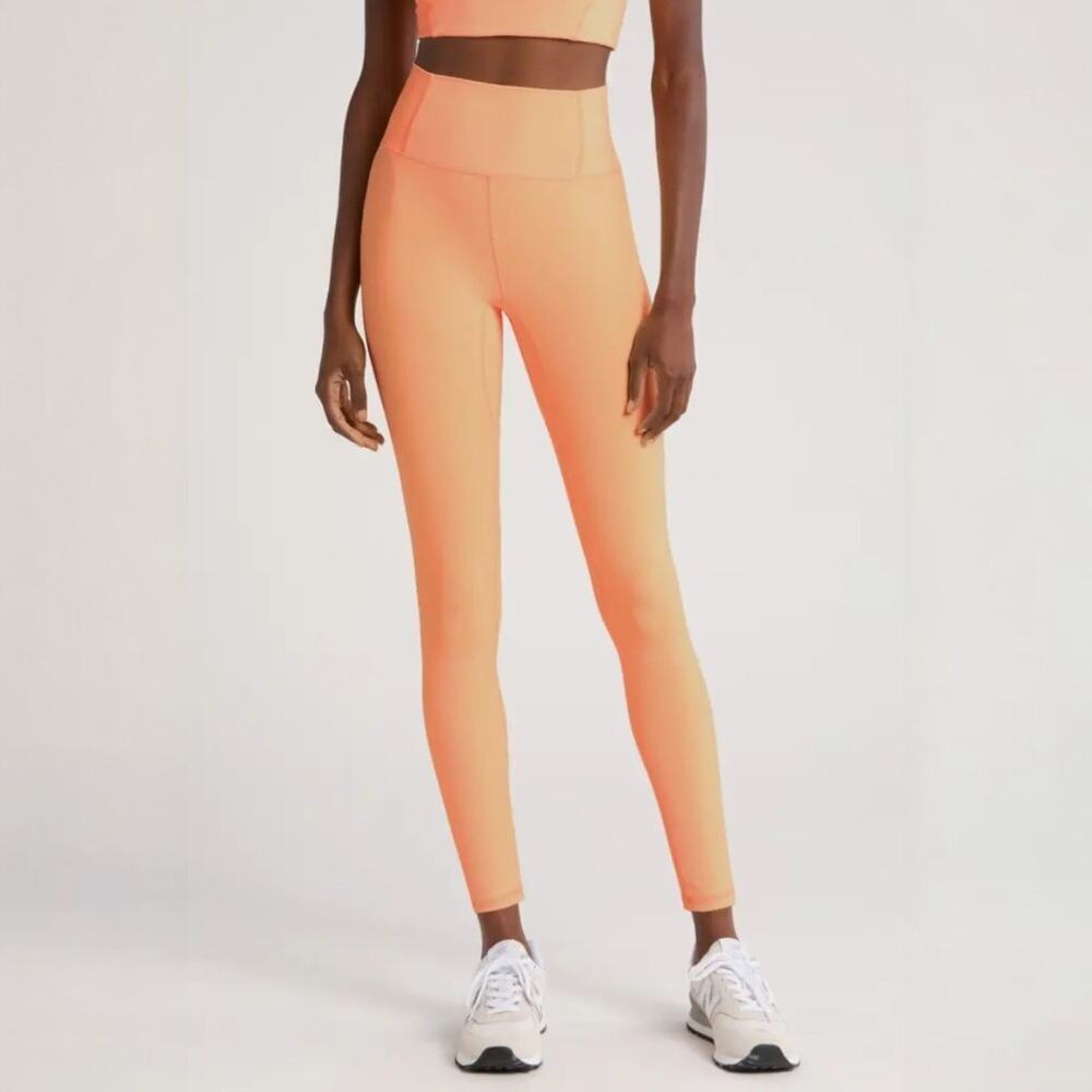 FP Movement Orange Never Better Leggings,  L, Yoga, Pilates,  Barre, Sporty
